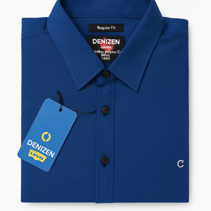 Denizen Blue Casual Shirt for Men